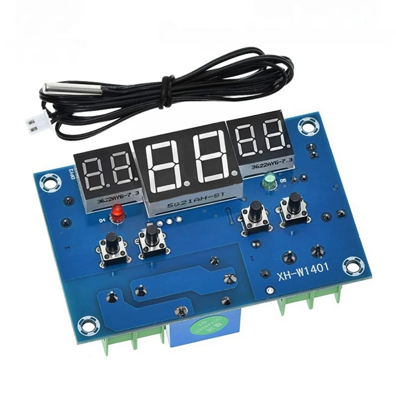 W1401 Digital Thermostat Temperature Controller with Sensor Waterproof Probe LED Display for Circuit Control