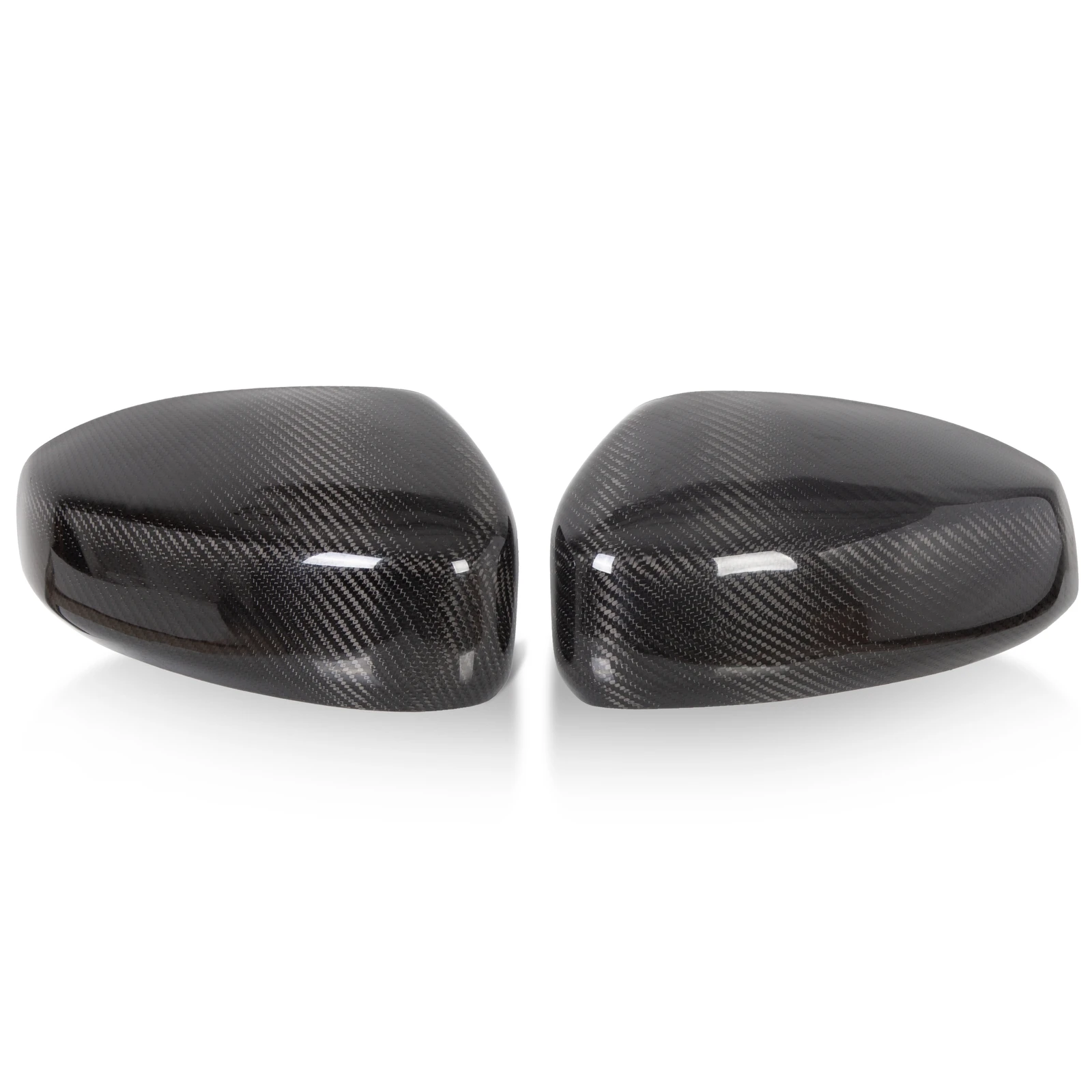 Pair Carbon Fiber Mirror Cover Cap For 2003 2004-2007 Infiniti G35 Coupe