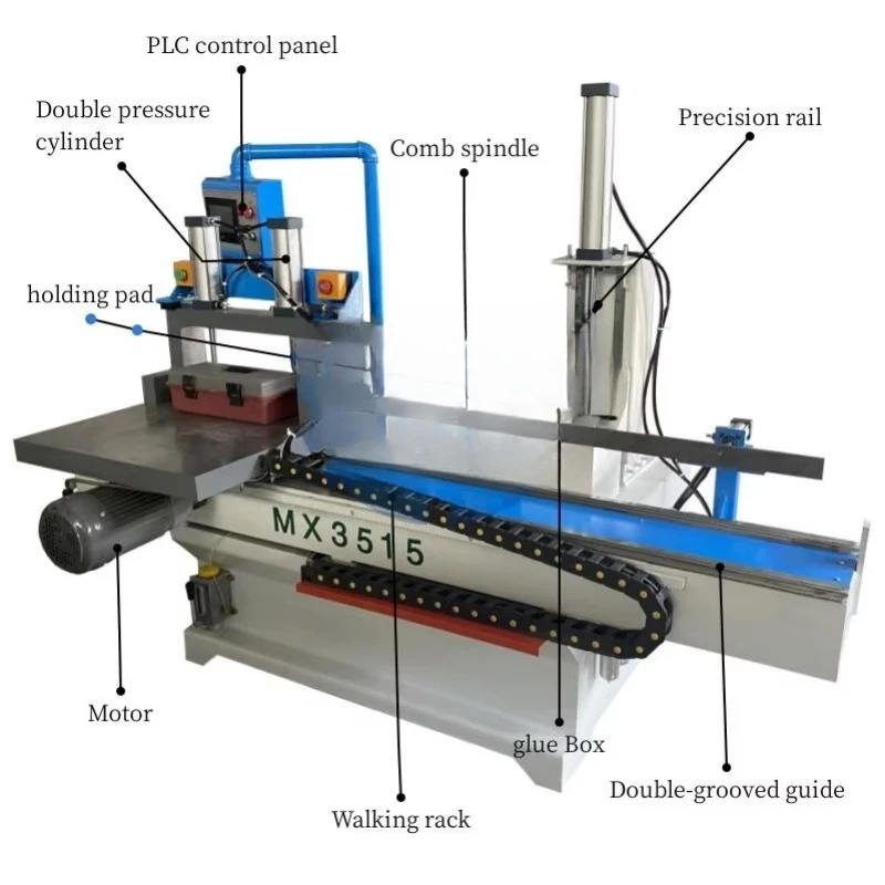 Multi Functional Comb Woodworking Finger Joint Wood Tenoning Cutting Machine Tenon Mortise Machine for Wood