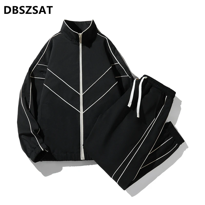 2025 Men's Tracksuit Spring/autumn Man Two-piece Set Sweat Suit Overalls Korean Style  Suit Plus Size Hoodies+Harem Pants