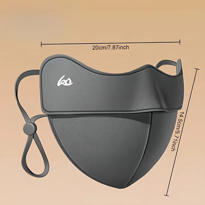 قناع نسائي مريح وأنيق - مقاوم للرياح، سميك ثلاثي الأبعاد مع خطافات أذن، مادة نايلون، قابل للغسل يدويًا #4