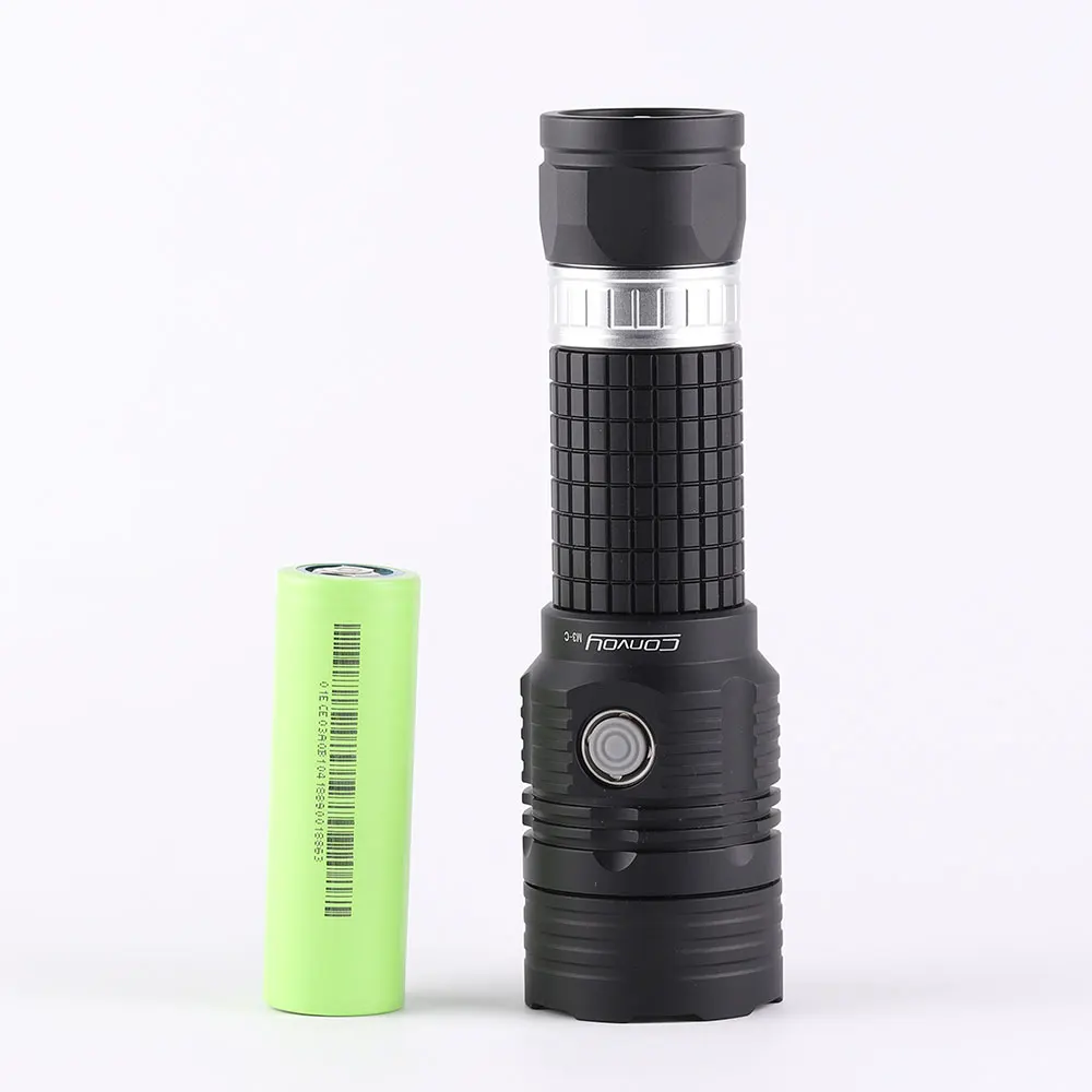 Convoy M3-C SFT40, 26650 26800 rechargeable flashlight, torch ,with 26800 extension tube ,with 26650 26800 lithium battery