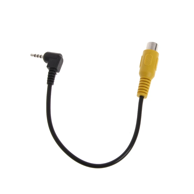 E9LB 2,5 mm gniazdo stereo wtykiem męskim na żeński kabel adaptera konwertera wideo RCA do GPS