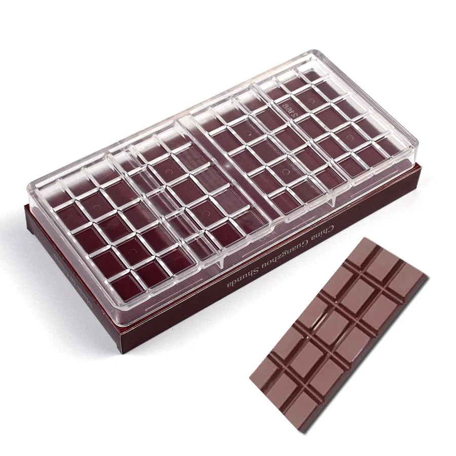 Chocolate Bar Mould Polycarbonate Professional Candy Bonbons Mold Confectionery Form Baking Pastry Bakery Tools