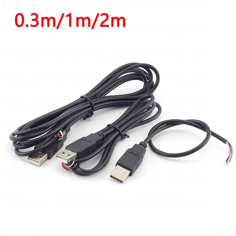 4 Pin  Micro USB 2.0 Plug Socket Female/Male Jack Plug Head Cable For DIY Power Charge Cord Transport Data Connector Adapter B4