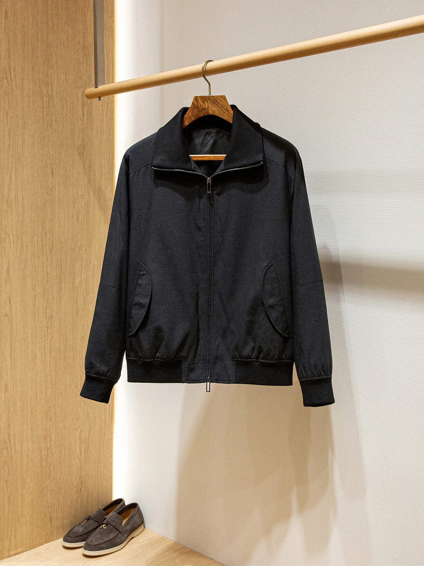 EA linen blend fabric filled inside thin cotton cotton jacket