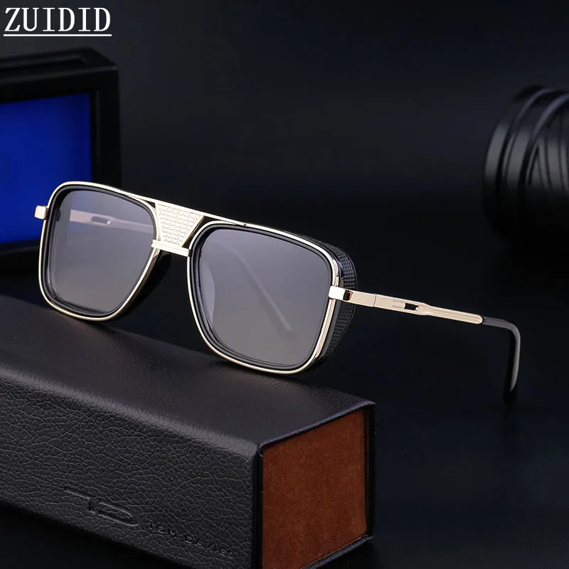 

2024 New Punk Sunglasses For Men Vintage Square Steampunk Sunglasses Women Trendy Luxe Retro Fashion Glasses Gafas De Sol Hombre