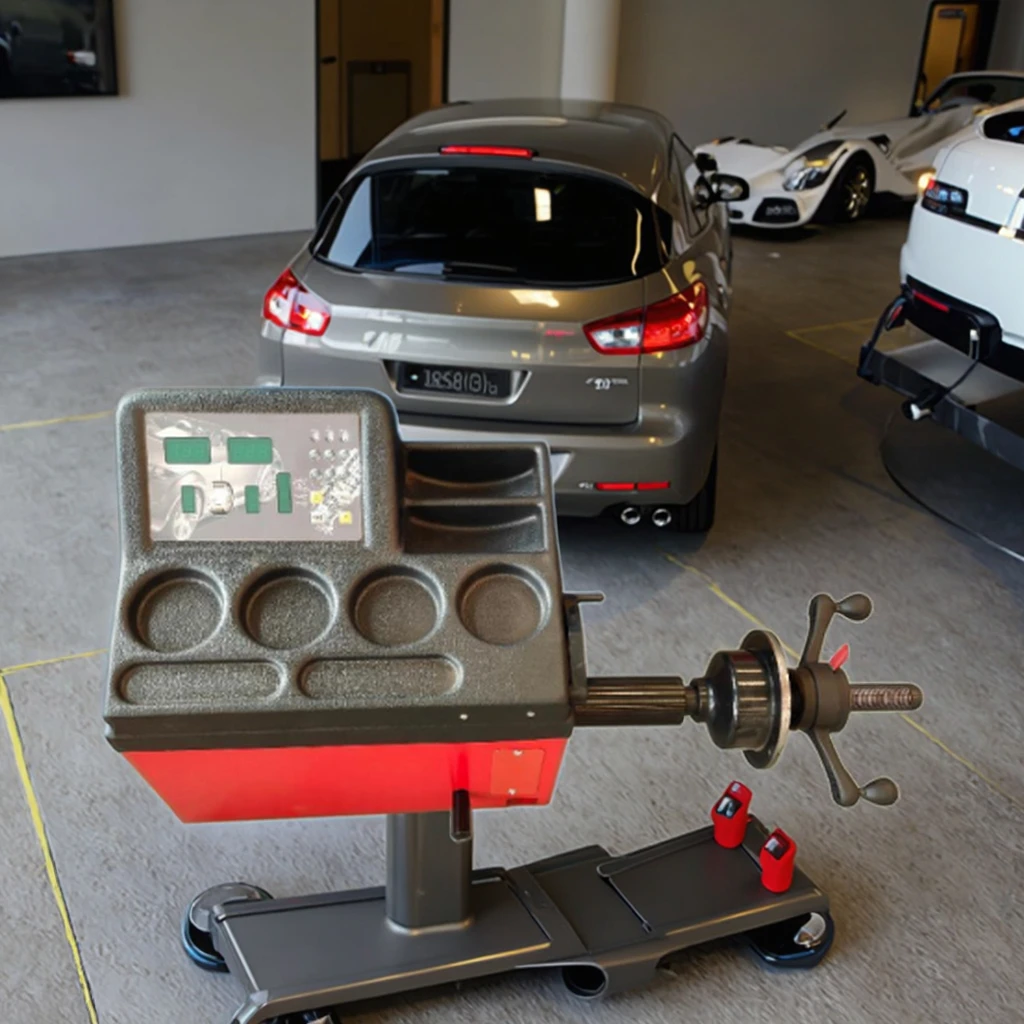 Portable 12V Power Supply Vehicle Hand Balancer Digital High Precision CE Certificate Wheel Balancer Wheel Alignment Equipment