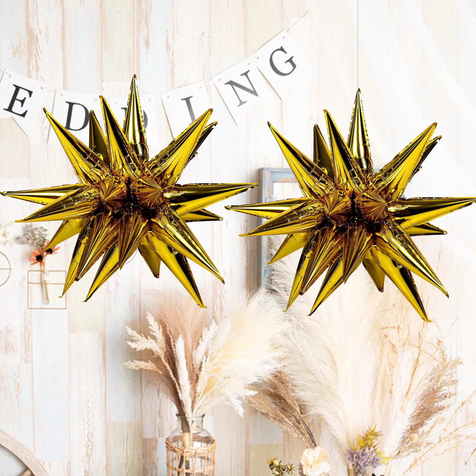 50 قطعة بالون زينة معدني مخروط ستار بالونات كبيرة لامعة احباط DIY بها بنفسك قوس بالونات للحفلات كابينة تصوير الاحتفال ديكور #2