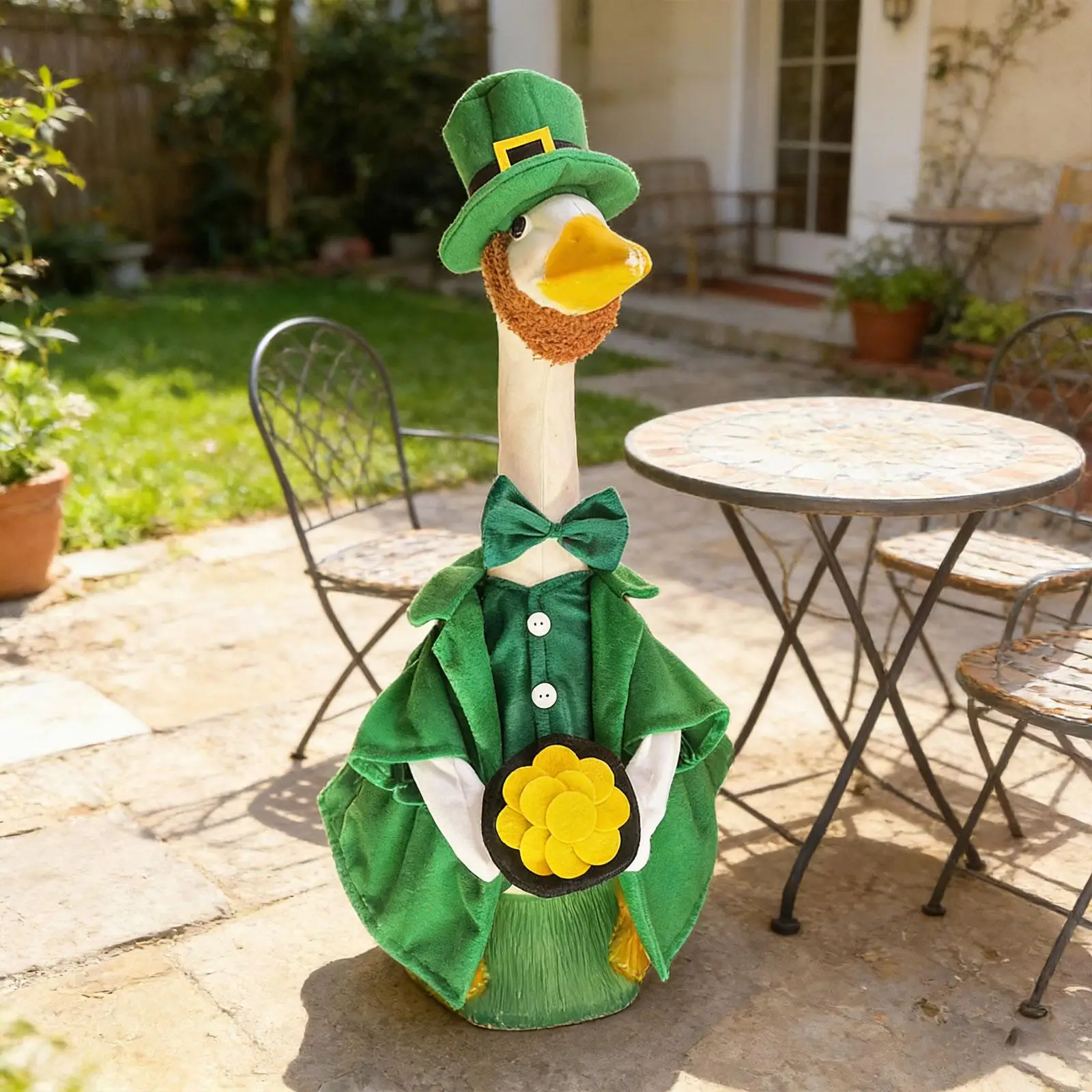 Goose Outfits Seasonal Holiday Costume Cute Decorative Porch Goose Costume for Party Home Lawn ST. Patrick's Day Decoration