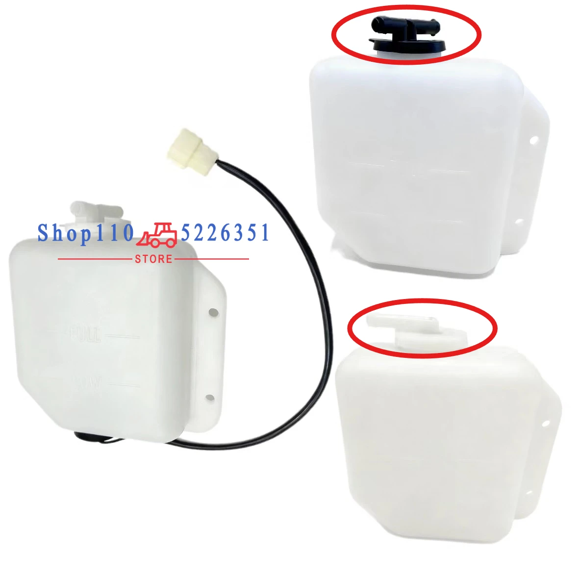 Radiator OVER FLOW Water TANK for YANMAR Tractor F-6 / F6，for Komatsu PC20 CA E304