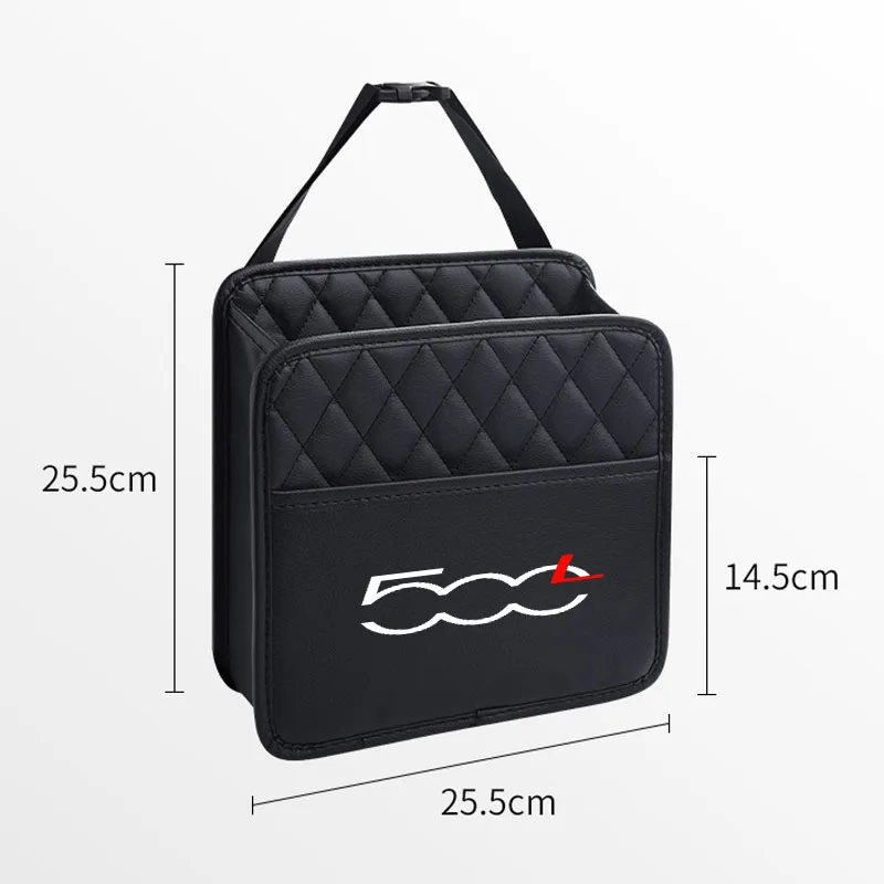 Organizador para asiento trasero de coche, bolsa de almacenamiento multifunción para FIAT 500L 500 500E 500C 500S 500X, accesorios para coche, protección para automóvil