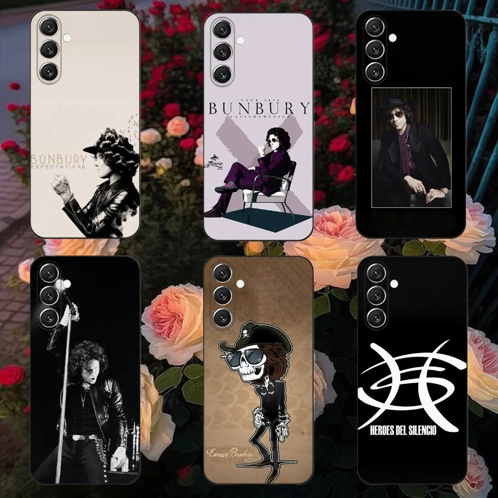 Enrique B-Bunbury   Phone Case For Samsung Galaxy A13,A21s,A22,A31,A32,A52,A53,A71,A80,A91 Soft Black Cover