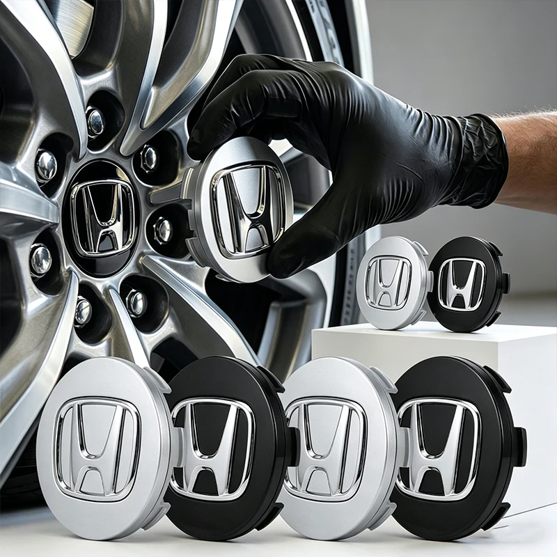 Tapas Centrales para Ruedas de Coche, Cubiertas de Llanta, Emblemas, Logotipos, Accesorios para Automóviles Honda Dio Civic 8 10 2008 Adv 150 Biz Moto Forza