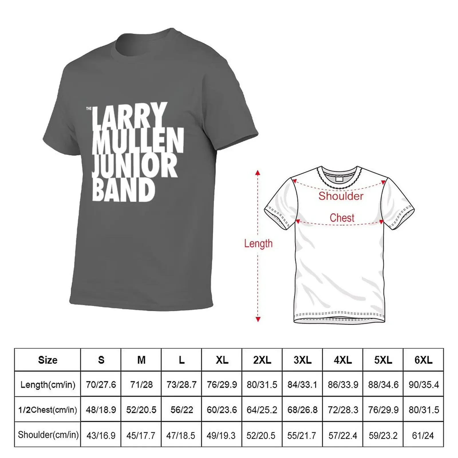 The Larry Mullen Jr. Band T-shirt summer top plus size tops blacks t shirts for men graphic