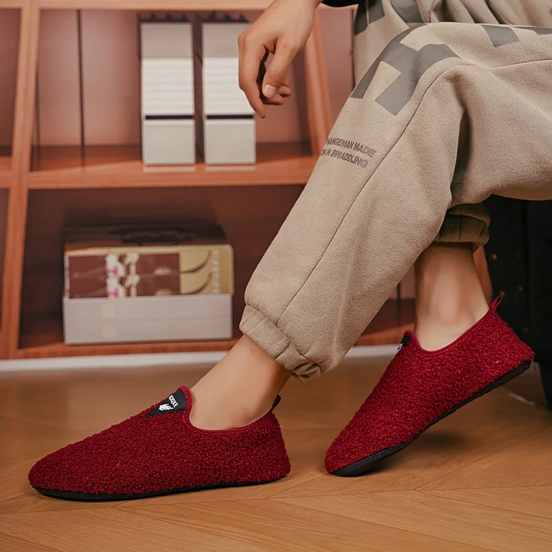 

ELUVA House Slippers for Men and Women Warm Soft Plush Indoor Comfortable Non-Slip Slippers for Home Cozy Winter House Shoes