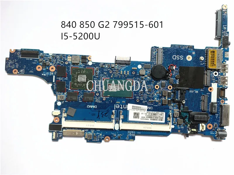 Motherboard FOR 6050A2637901 HP EliteBook 840 G2 799515-501 799515-601 i5-5200U AND Radeon R7 M260X Test Free Shipping