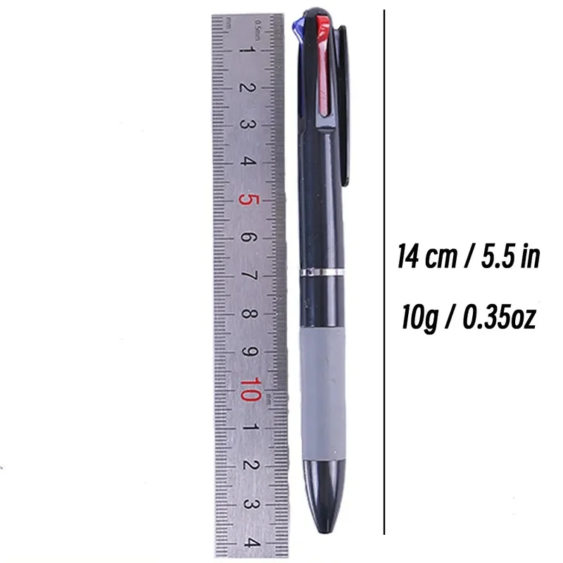 3 in 1 Red/Black/Blue Ink Color 0.7mm Student Ballpoint Pens Ball Point Writing Stationery Fine School Supplies Pencils Office view 2