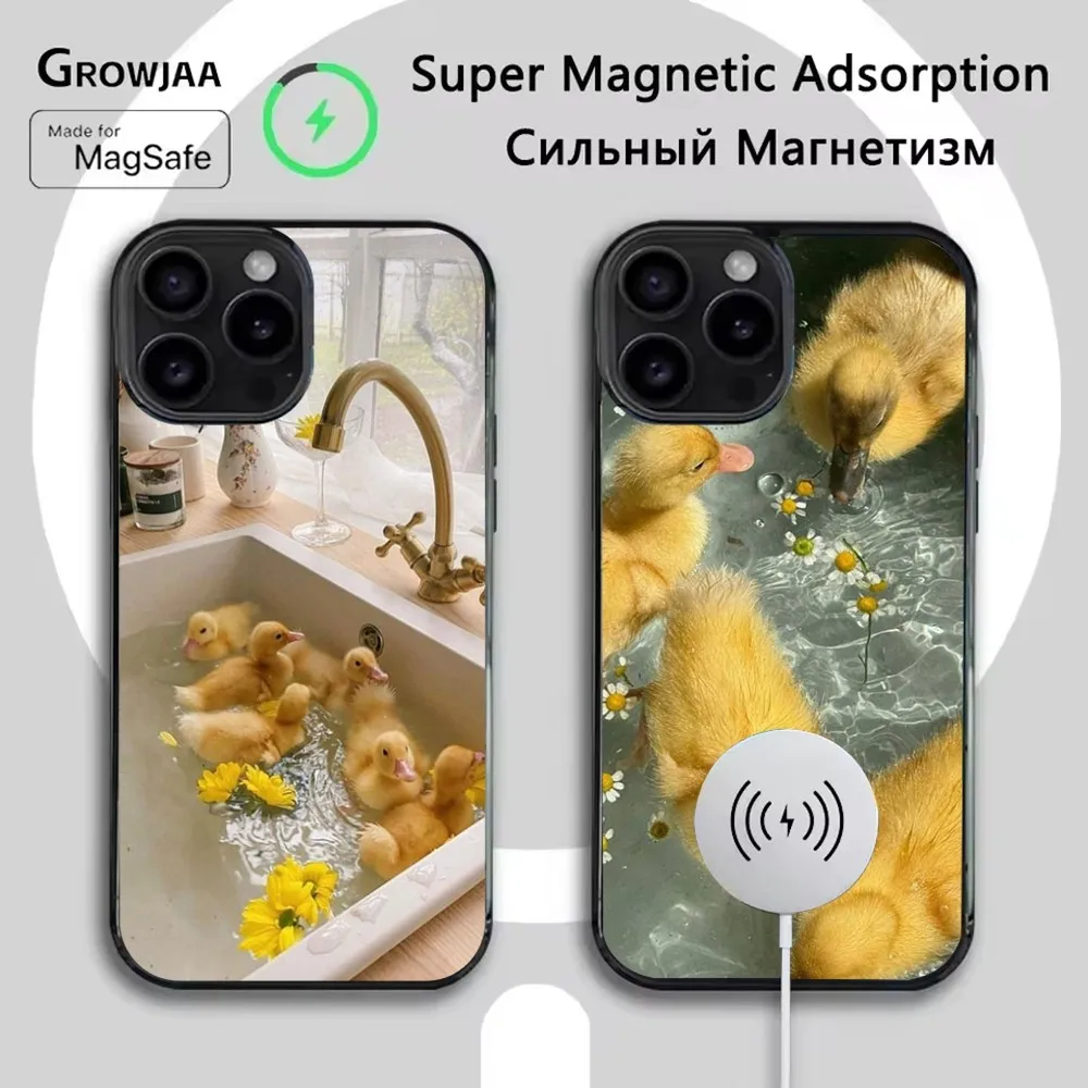 

Yellow Duck Cute Phone Case For iPhone 16e,16,15,14,13,12,11,Plus,Pro,Max,Mini Magsafe Magnetic Wireless Charging