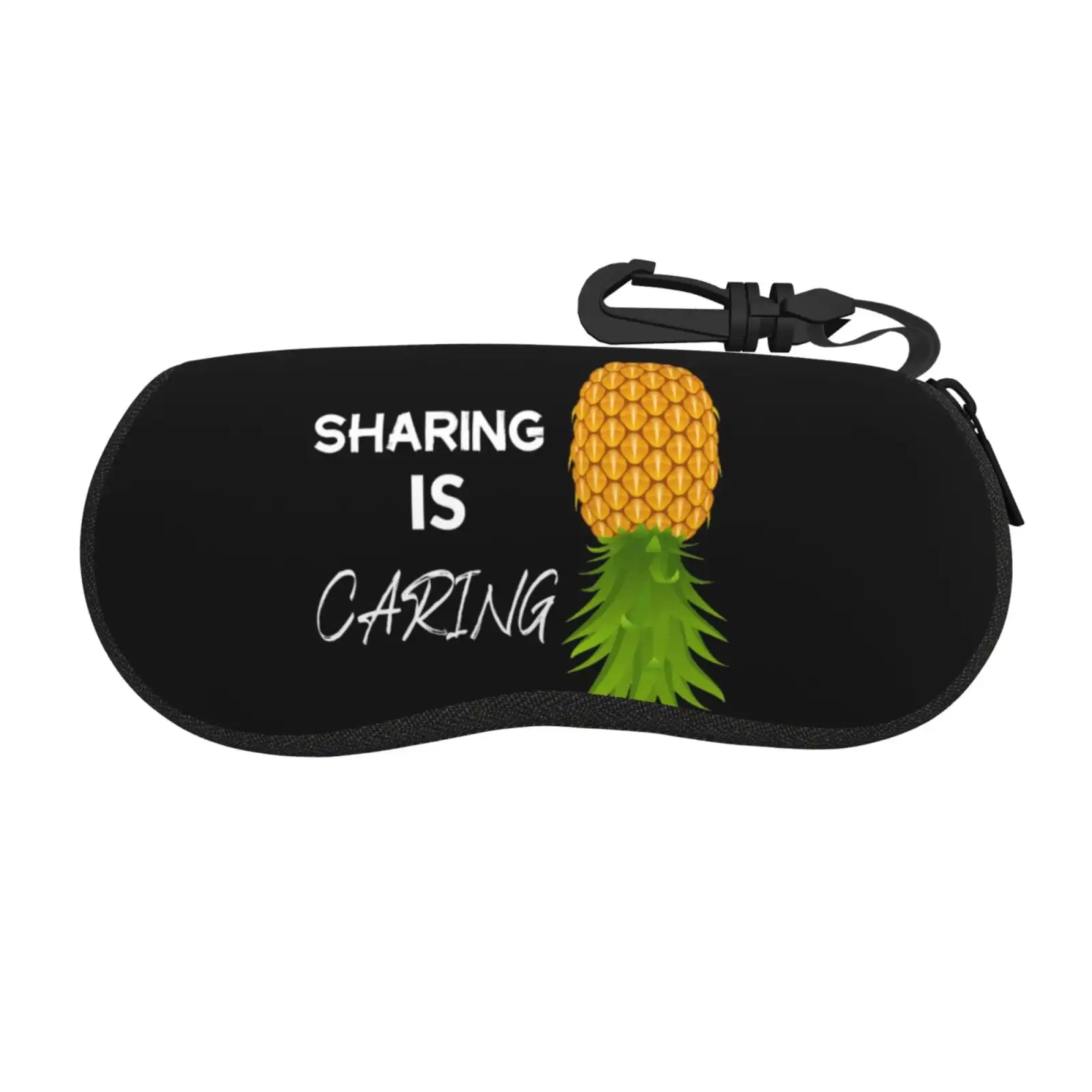 

Sharing Is Caring Glasses Case Soft Neoprene Zipper Glasses Pouch Portable Eyeglasses Bag