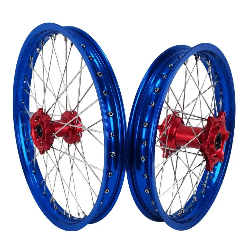 

New Sale Fit CRF CRF-X CRF-R 21/19 Inch Wheel Set Motocross Wheels Anodized Custom Colors Wheels