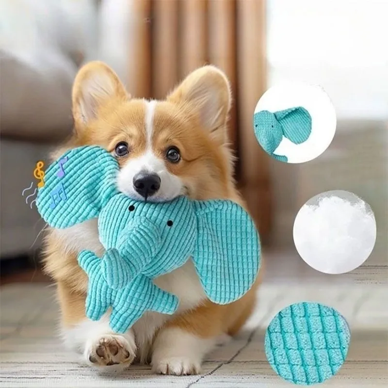 Juguete de Peluche para Perros, Resistente a Mordidas, Alivia el Aburrimiento, Lavable, Juguete para Perros Shiba Inu Satsuma