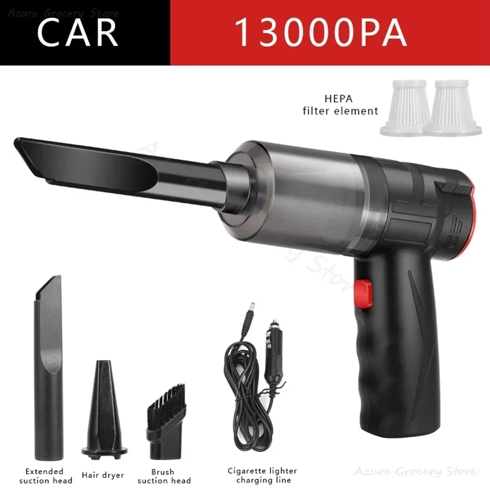 16000Pa 150W Wireless Car Vacuum Cleaner Blowable Cordless 2 In 1 Handheld Auto Vacuum Home & Car Dual Use Mini Vacuum Cleaner