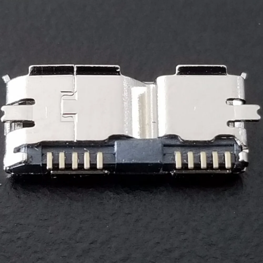 2pcs Micro USB 3.0 B Type SMT Female Socket Connector for Hard Disk Drives Data Interface
