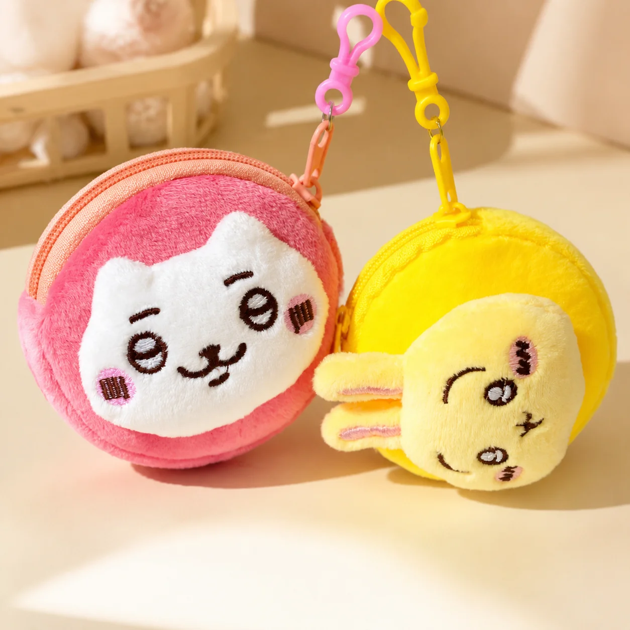 Accordion Wallet Zip - Schattige Anime Mini Cartoon Chiikawa Zero