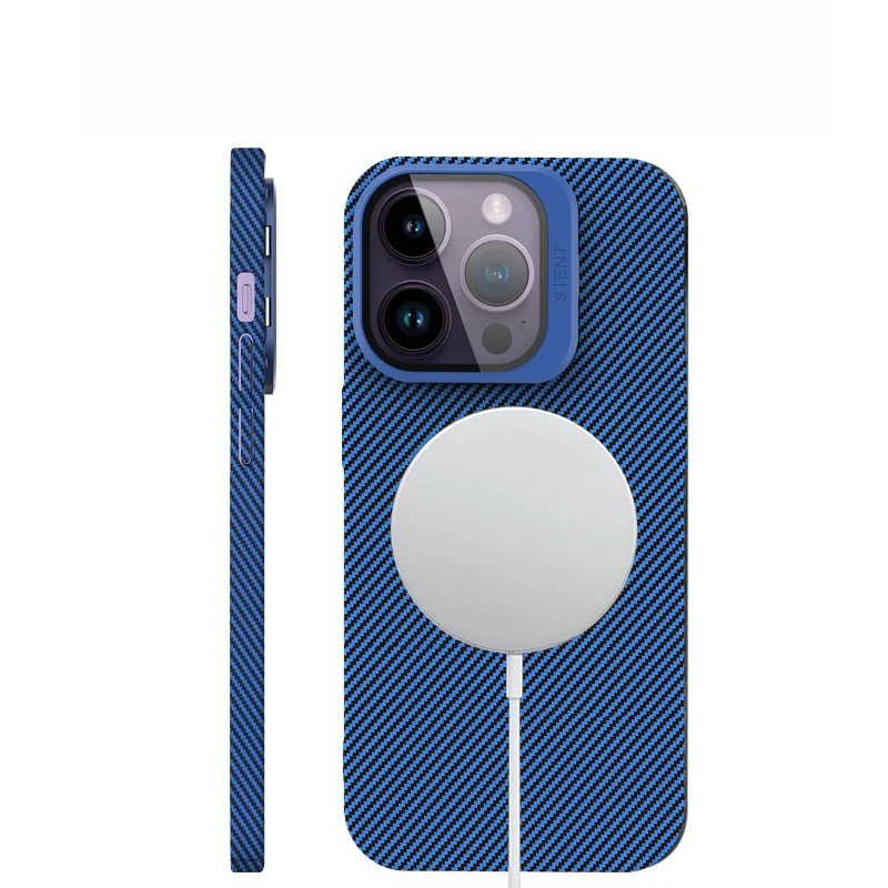 

Applicable to 14PROMAX mobile phone case, carbon fiber invisible lens holder, all-inclusive protective case