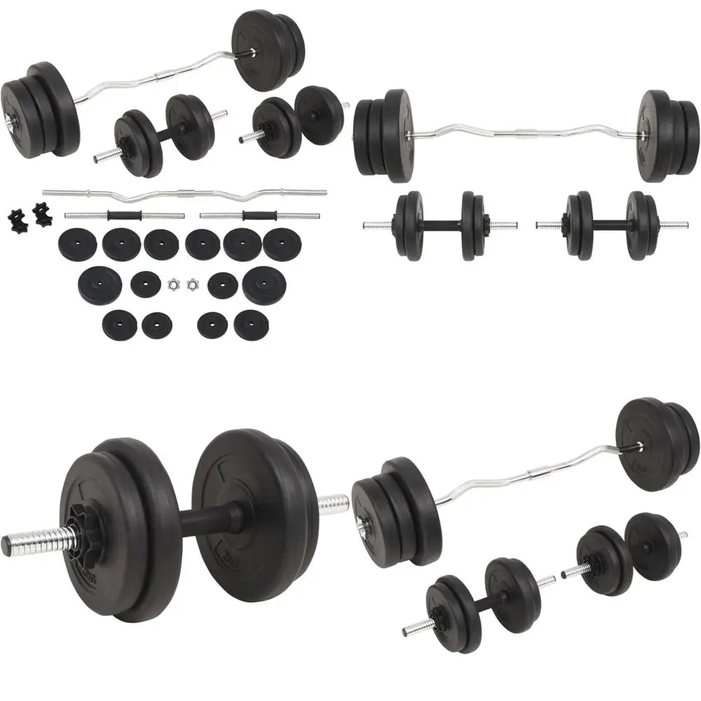 

Набор гантелей для штанги 132,3 фунта, оборудование для фитнеса, силовые тренировки, тяжелая атлетика, регулируемые гири, 91402