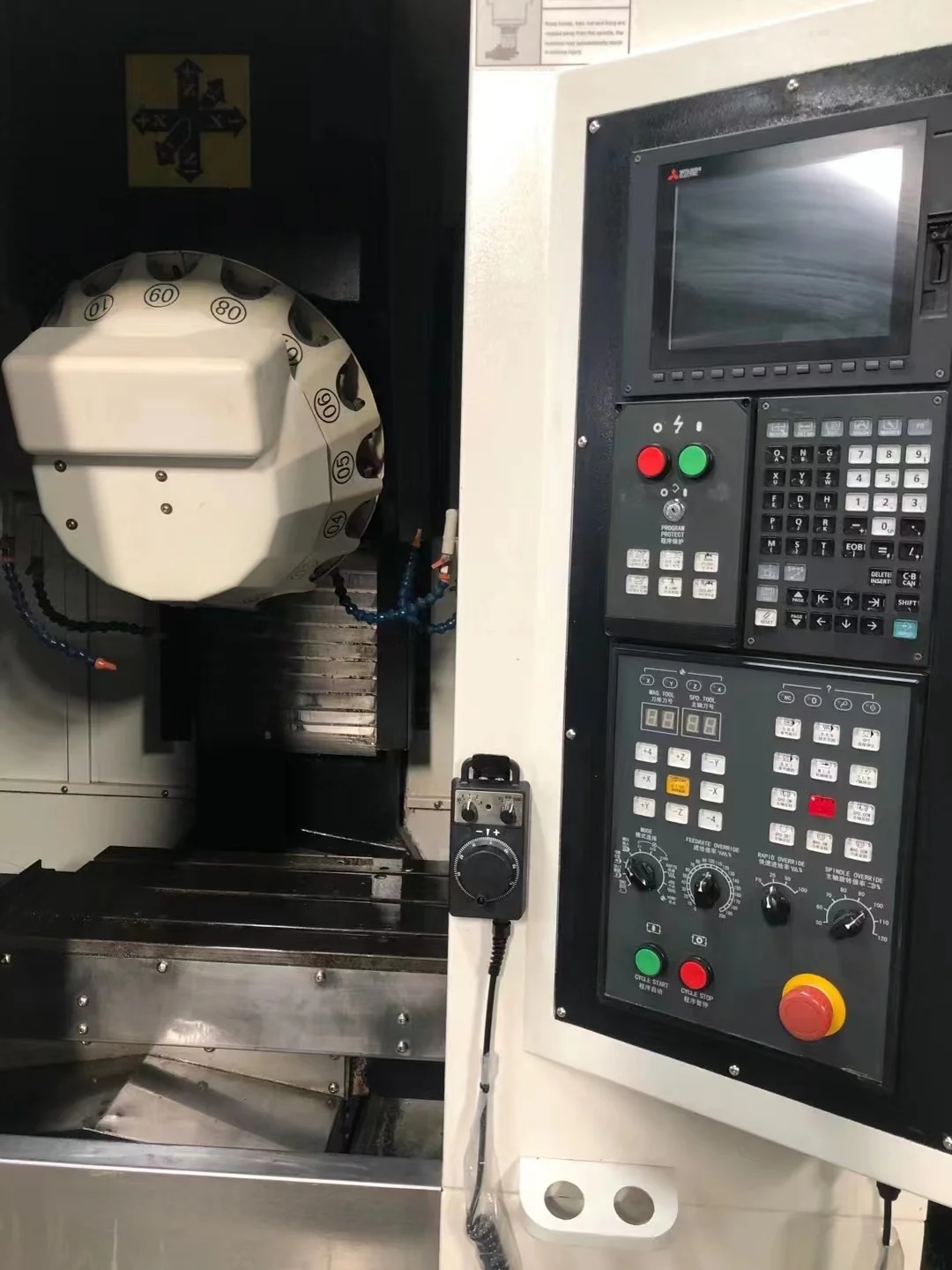 Used Cnc Milling Machine 90% new Bt40 Spindle Mill 24 tools ATC second hand 3 4 Axis Fanuc  Mitsubishi  GSK