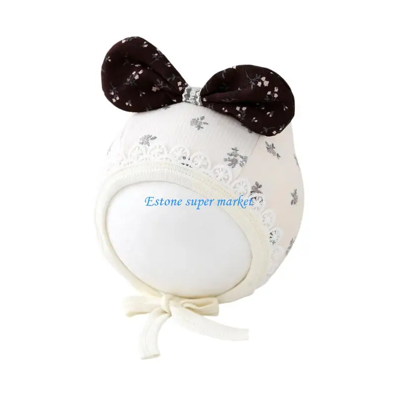 090B Baby Hat Autumn/Winter 2025 Cartoon Newborns Fetal Cap for Boys Girls Unisex