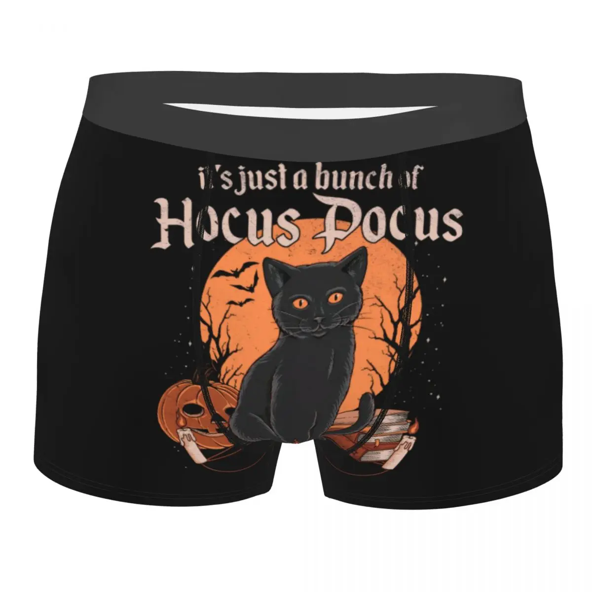 

Сексуальные боксеры Winifred Sanderson Hocus Pocus Black Cat, шорты, мужские эластичные трусы, нижнее белье