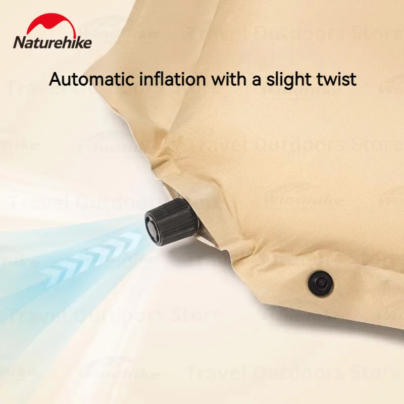 Naturehike Self Inflating Camp Mat With Pillow Ultralight Inflatable Sleeping Pad Air Sponge Cushion Mattress Bed 1-2 Person