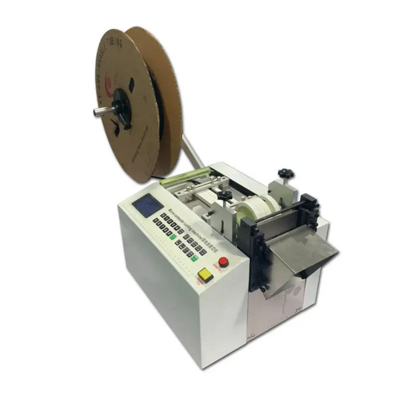 

Low price High quality Microcomputer heat shrinkable tube cutting machine PVC silicone tube cutting machine ear band bridge