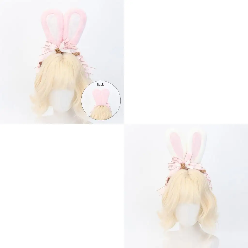 

39BB Lovely Rabbit Ears Hair Accessory Fashion Hair Hoop For Girls And Women For Costume Event And Photoshoots