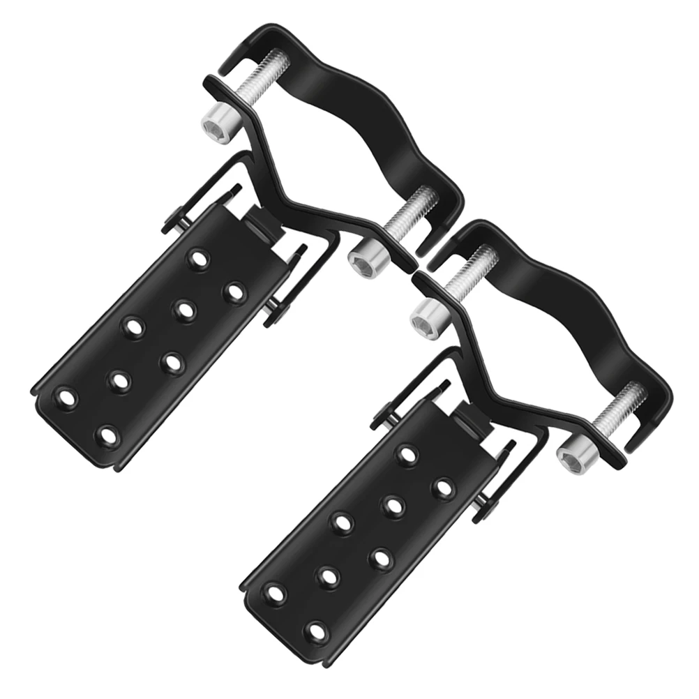 

1 Pair Black Foldable Steel Bike Pedals Non-slip Rear Footrest Pegs for Mountain Road Bicycles Universal Accessories Durable