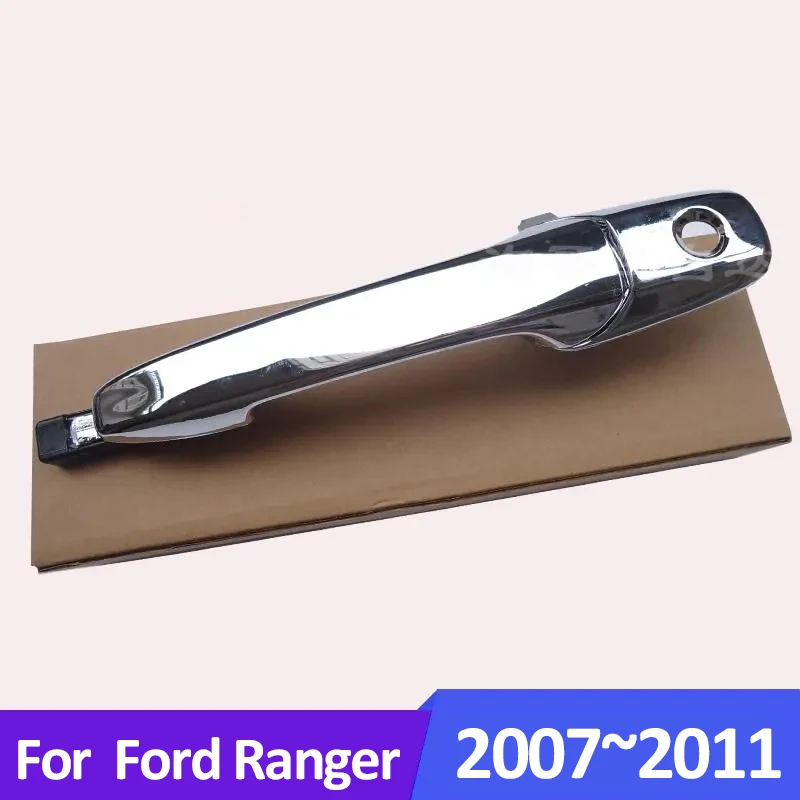 For Ford Ranger PJ PK 2007 2008 2009 2010 2011 MK2 Car Chrome Car Handle Outer Auto Parts No Rust Protective Film Accessories