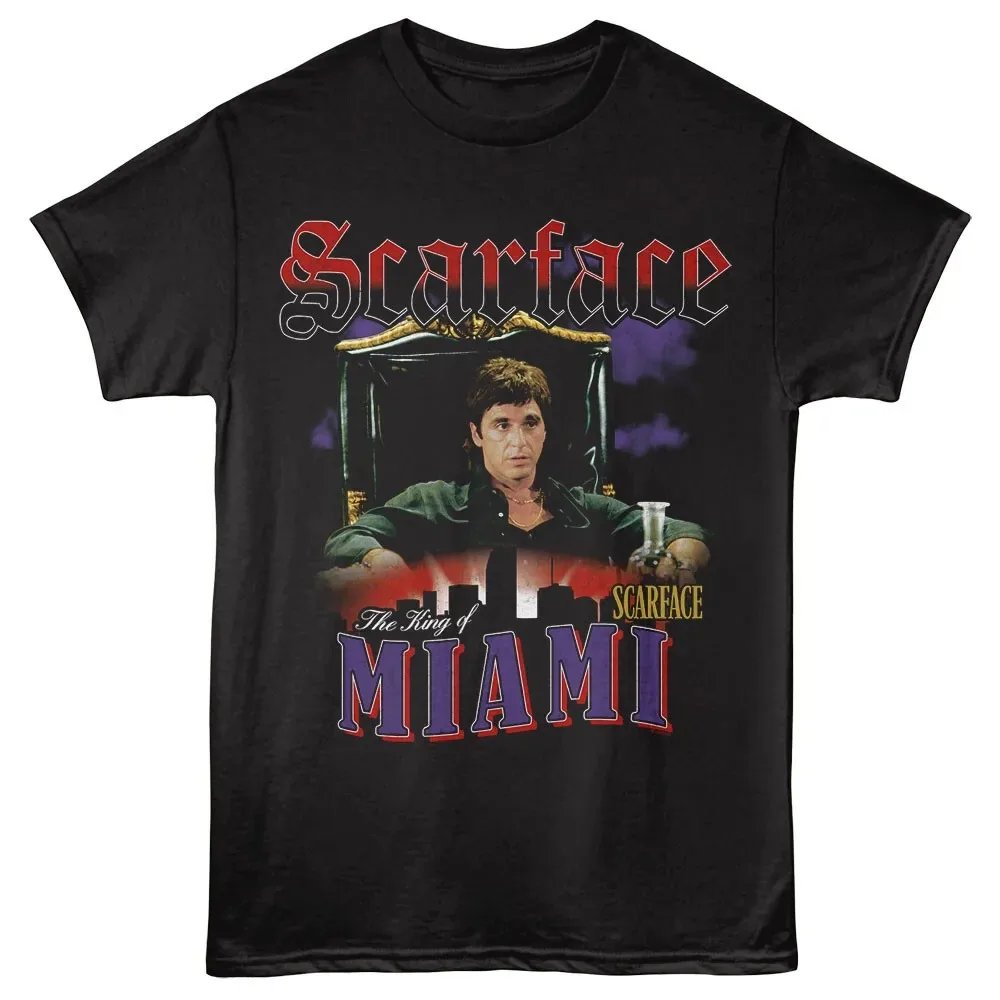 

Scarface Movie Tony Montana The King Of Miami Men's T-Shirt Al Pacino