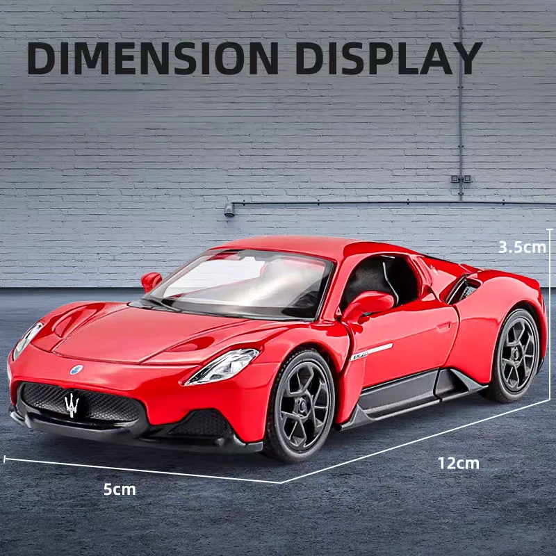 Maserati MC20 Supercar Моделирование литья под давлением и игрушечный автомобиль с откатом автомобиля RMZ city 1:36 Коллекционная модель из сплава Подарки для детей