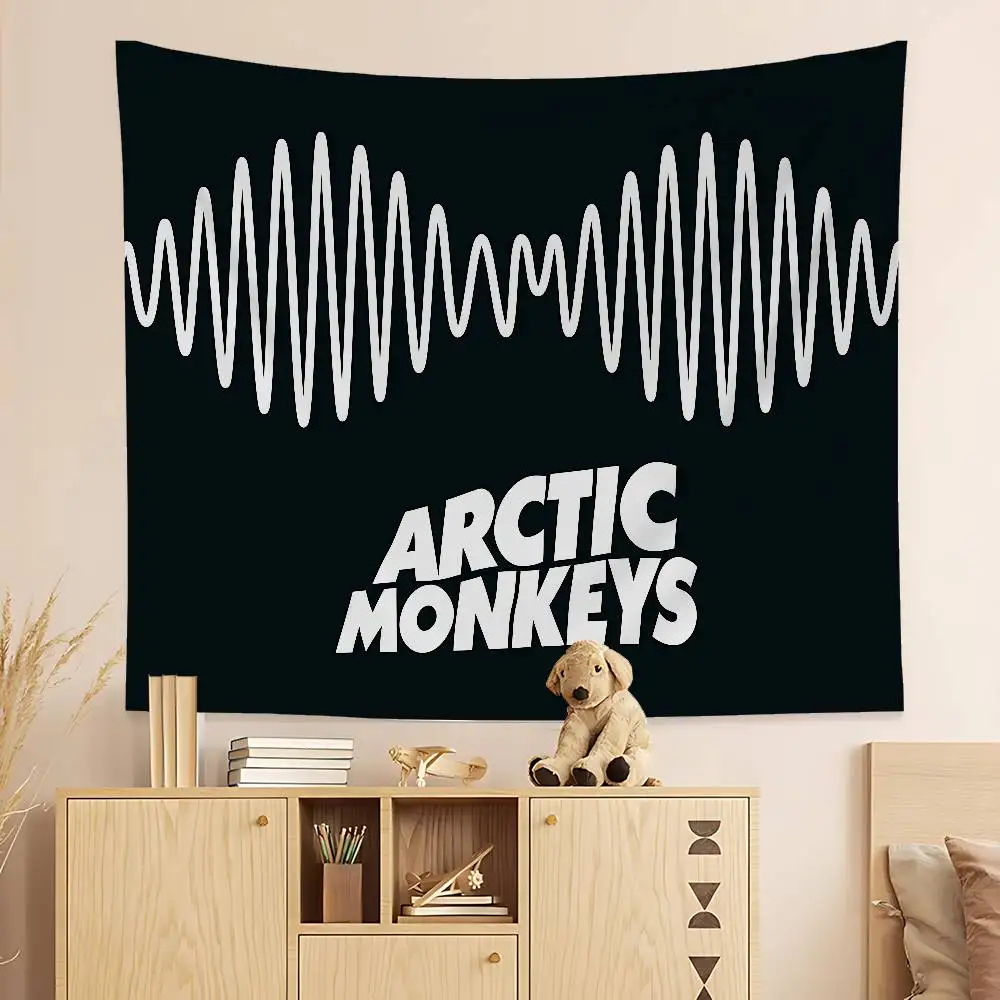 A-Arctic M-Monkeys Rock Band Music Cartoon Tapestry Wall Hanging Decoration Household Home Decor