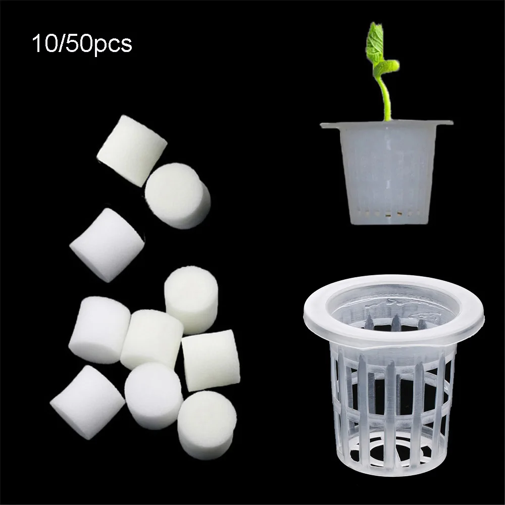 10/50pcs Soilless Hydroponic Vegetables Nursery Pots Planting Basket Flower Seed Cultivation Soilless Cultivation System