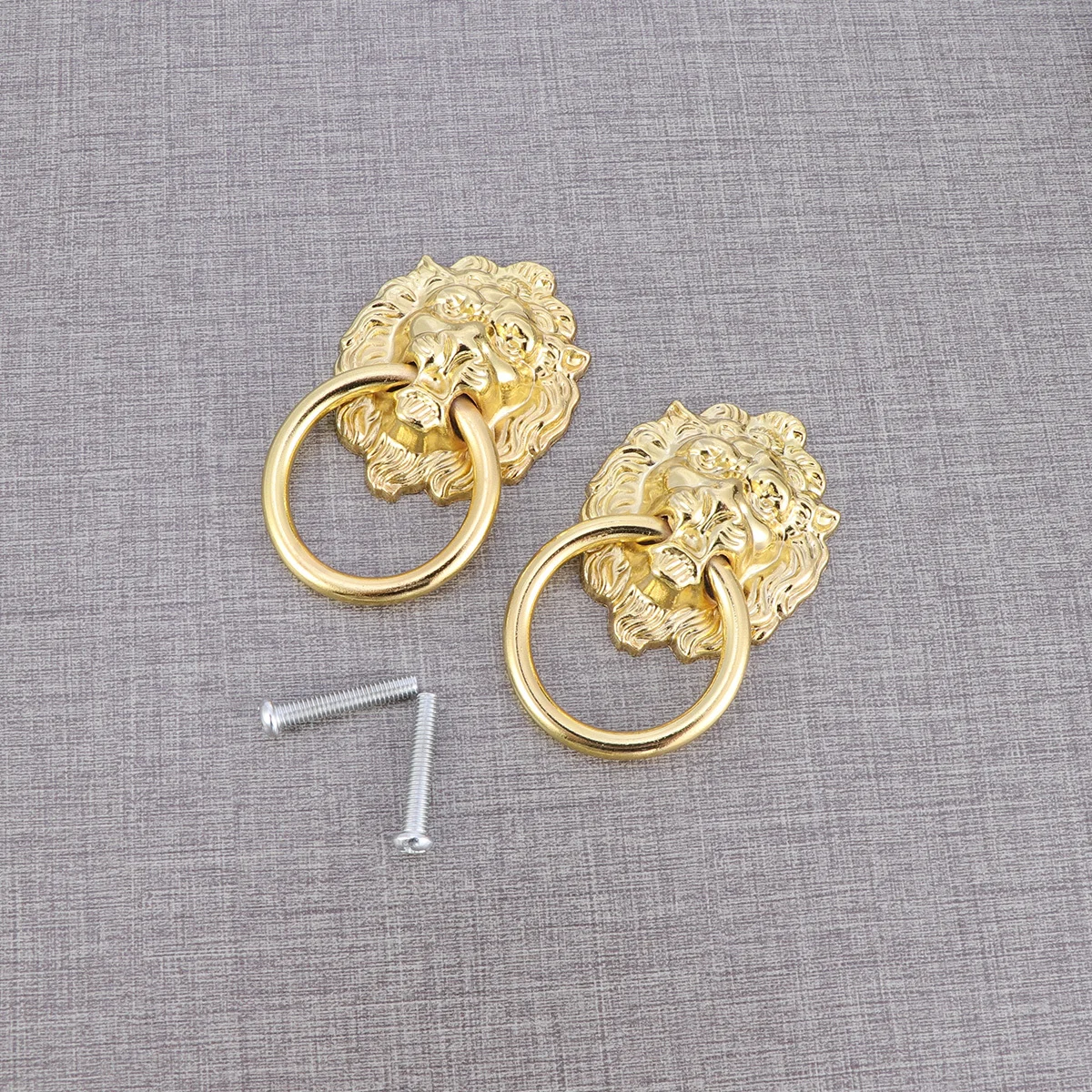 

6Pcs Lion Head Pull Handles Premium Zinc Alloy Cabinet Drawer Knobs Cupboard Door Handles Replacement Hardware