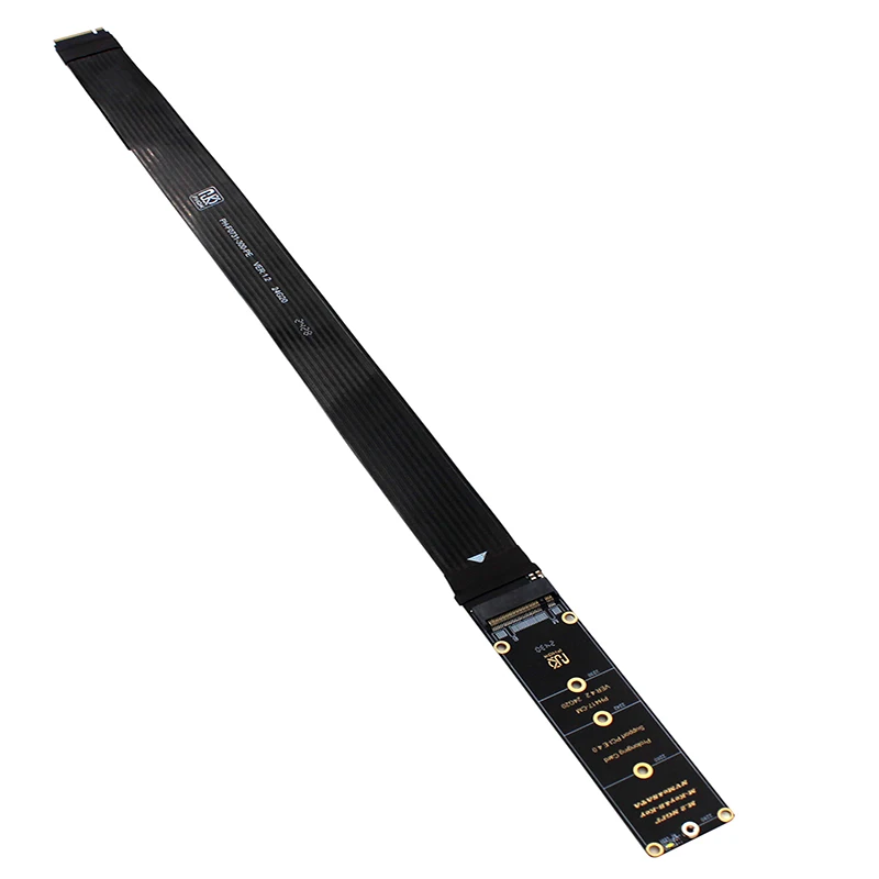1 Pcs M.2 NVME Extension Cable for SSD Graphics Card M.2 SSD PCI-Express 4.0X4 M Key Extender Cable for Solid Drive Riser Card