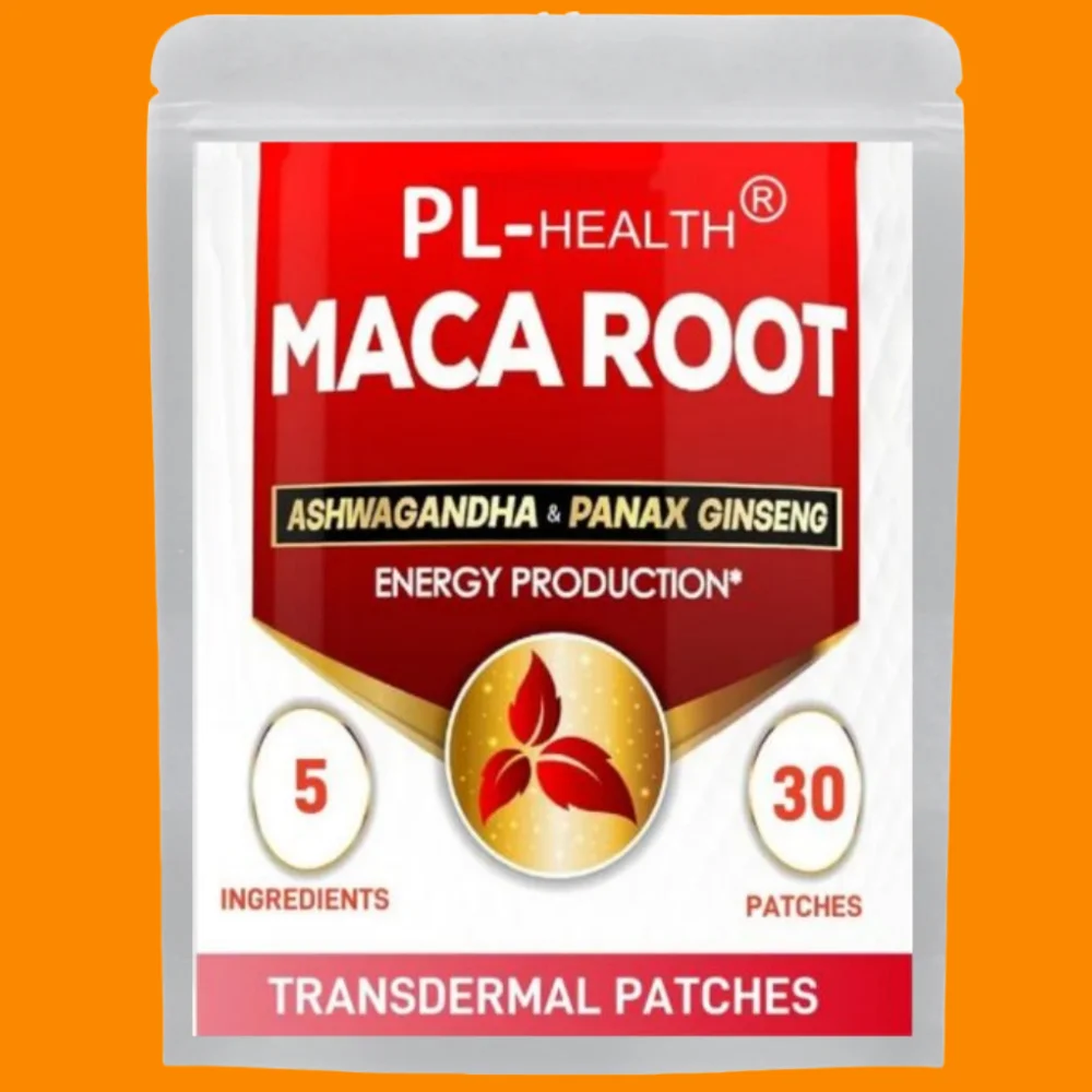 

30 Patches Maca Root Transdermal Patches with Ashwagandha Root, Panax Ginseng Support Energy Performance