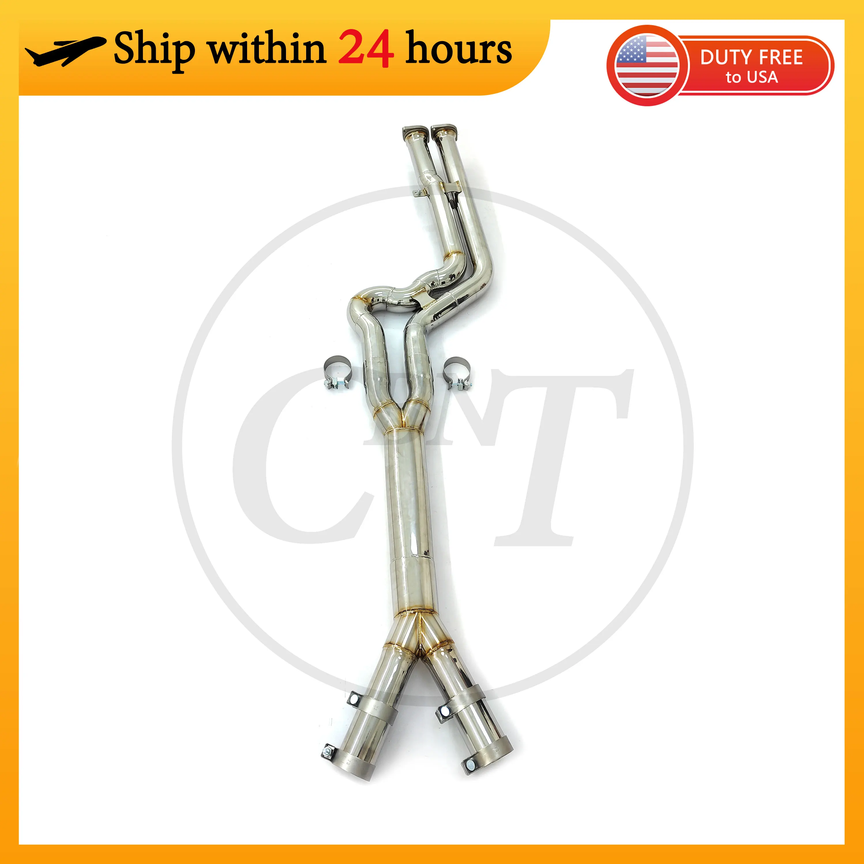 

CBNT Exhaust Middle-Pipe for BMW X3M F97 X4M F98 S58 3.0T New Design Equal Length MidPipe High Quality SS304 Exhaust Systems