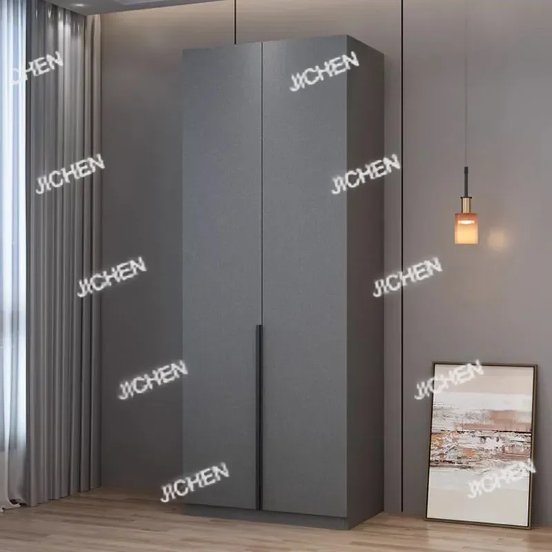 JC خزانة تخزين خشبية سوداء الملابس الفاخرة الحديثة المنظم خزانة الشمال متعددة الوظائف Ropero Armables أثاث غرفة نوم #5