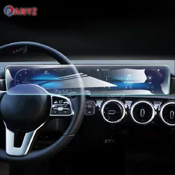 Car GPS navigation film LCD screen Tempered glass protective film Anti-scratch refit For Mercedes Benz A-Class W177 2019-2023
