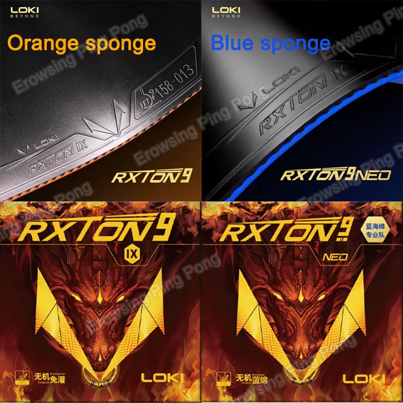 loki-rxton-ix-9-rxton9-neo-テーブルテニスラバー-スティッキー-21mm-ブルー-オレンジ-スポンジ-ピンポンラバー-ittf認定-アークファストアタック